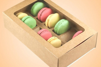 Custom printed macaron boxes