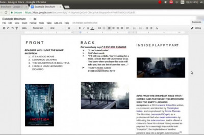 How to Make a Brochure on Google Docs
