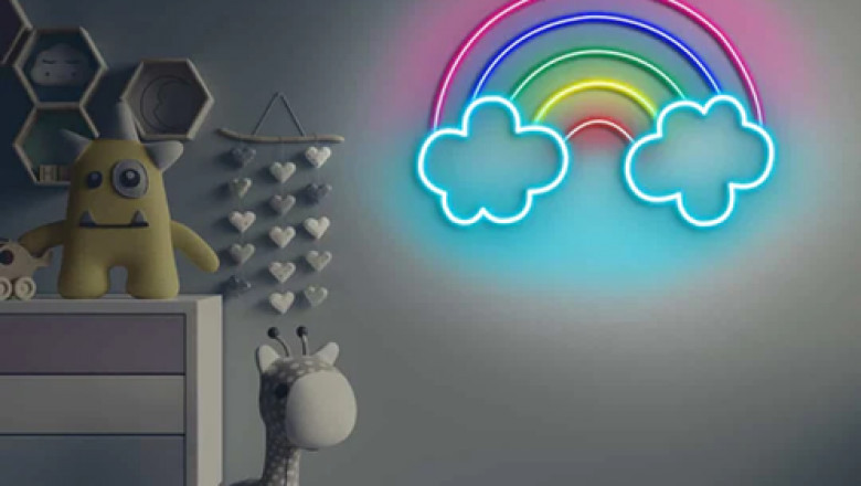 Customised LED neon lights for wall décor