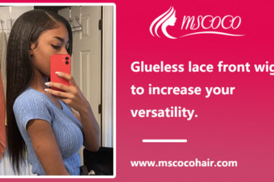 Glueless lace front wigs to increase your versatility.