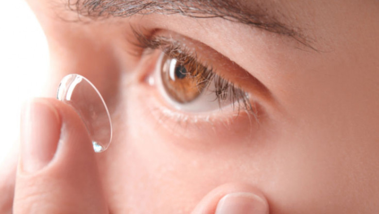 The Plastic Material Used In Contact Lens Can Mix With Your Eye's Water