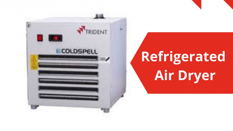 What is the function of a refrigerated air dryer?