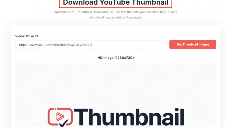 How do I download a YouTube thumbnail in different qualities