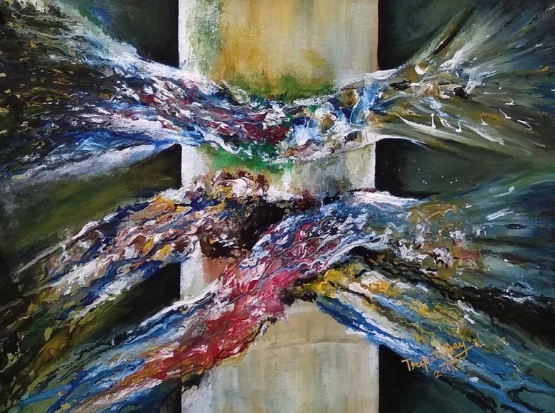 Abstract Canvas Paintings Contemporary art Online