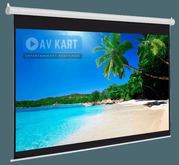 Remote Controlled Motorized Projection Screen 