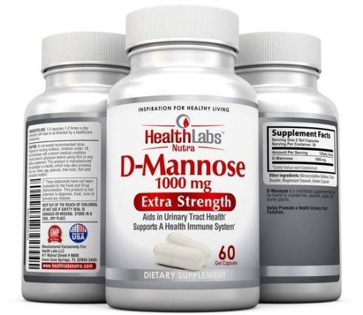 Health Labs Nutra D-Mannose 1000mg 60 Caps