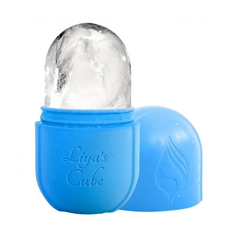 Liyas Facial Ice Cube, Gua Sha Face Massager, Face Roller For Anti-Aging and Anti-Acne, Blue