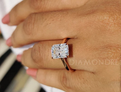 vintage moissanite engagement rings etsy