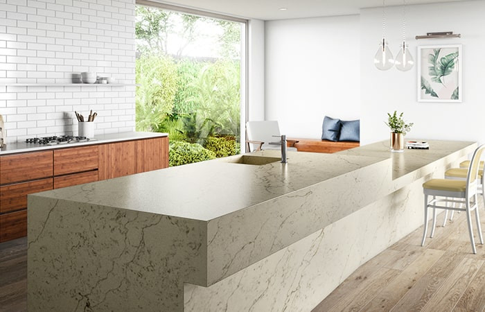Calacatta Gold Vein Quartz Countertop Supplier
