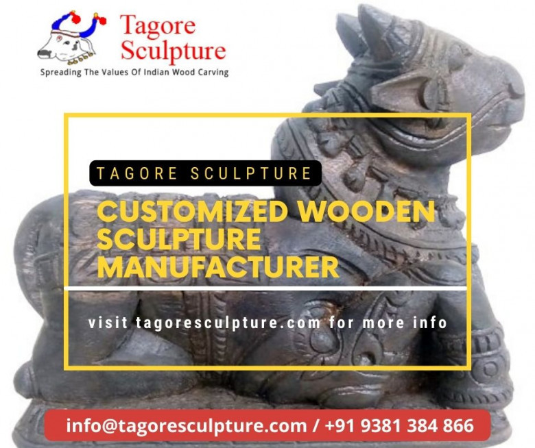 Buy Tagore Customized Wooden Sculptures ,statues, Idols Online