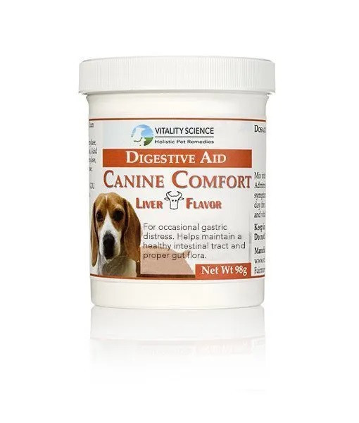 QUALITY COMFORT. A powder formula that soothes the gut, treats vomiting/diarrhea and is for dogs of all ages NATURAL THERAPY. 100% natural, contains selected ingredients to aid digestion and GI function EFFECTIVE. Supports gastric distress, vomiting and diarrhea; helps maintain G.I. tract and gut flora weight: 98g  Flavor: Beef Liver  $43.95 Clear selection