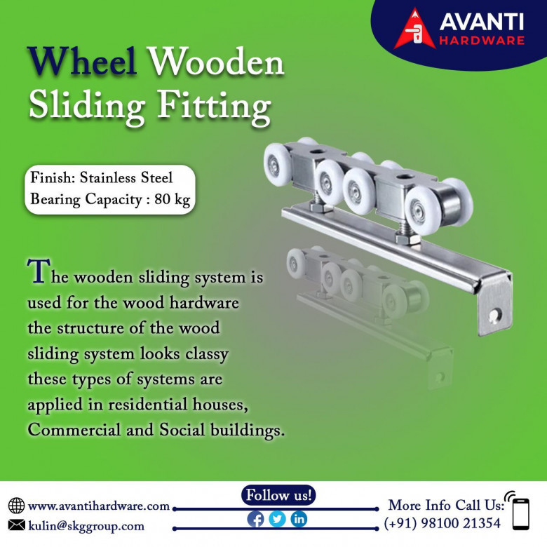 Wheel Wooden Sliding Fitting