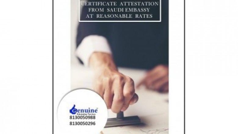 Saudi Embassy Attestation By Genuine Attestation Services