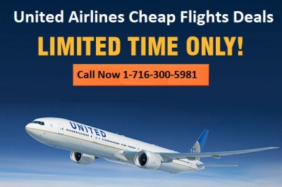 Book United Airlines Cheap Flights 1-716-300-5981