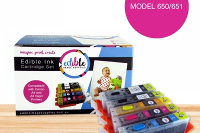 Edible ink refillable cartridge