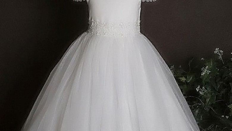Shop White Fancy First Communion Dress from Barongsrus.