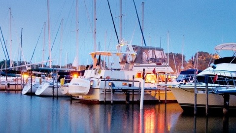 Boat Docking in Lake erie