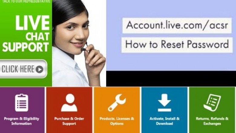 What are the two ways of account live password reset? Call 1-800-544-8083 (Toll Free)