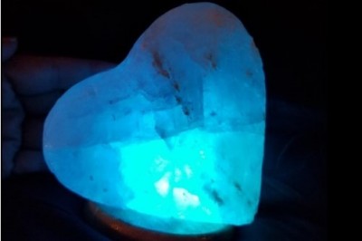 Thanksgiving Sale! 41% Off on Himalayan Glow Multicolor  Heart Salt Lamp