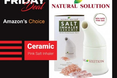 Black Friday Limited Time Deal Natural Solution Ceramic Pink Salt Inhaler