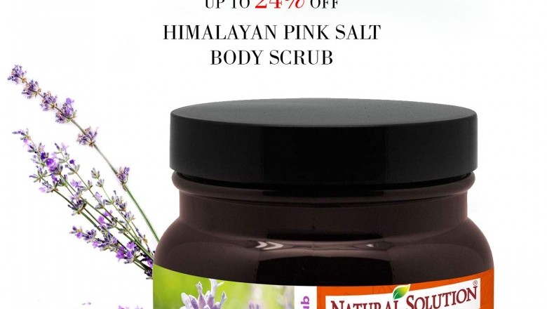 Holiday Sneak Peek Sale Up to 24% OFF Natural Solution Himalayan Pink Salt Body Scrub