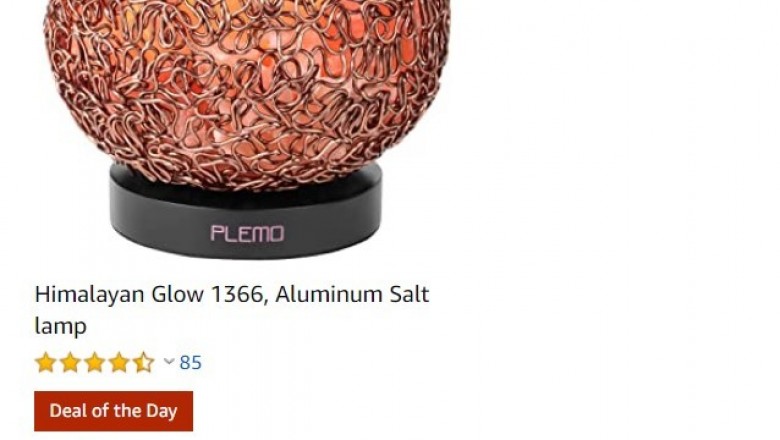 Deal Of the Day On Himalayan Glow Aluminum Salt lamp