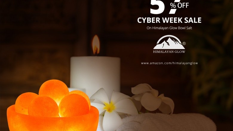 Last Day! Up to 57% OFF Cyber Week Sale On Himalayan Glow Bowl Salt Lamp