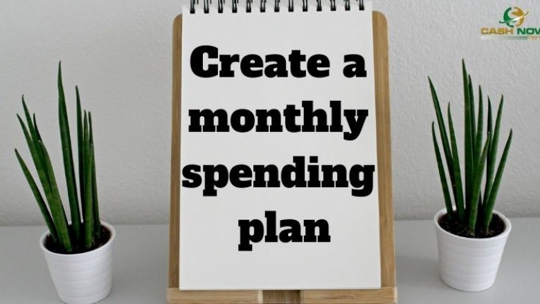 Create a monthly spending plan