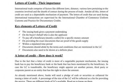 Letters of credit – Knowing the different types(Yumpu)