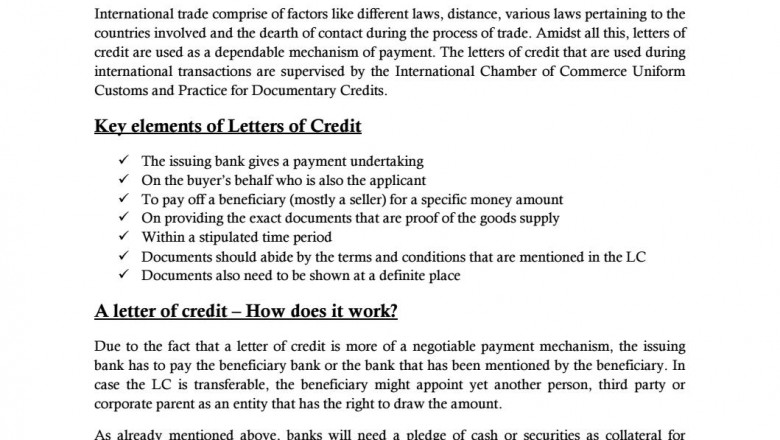 Letters of credit – Knowing the different types(Issuu)