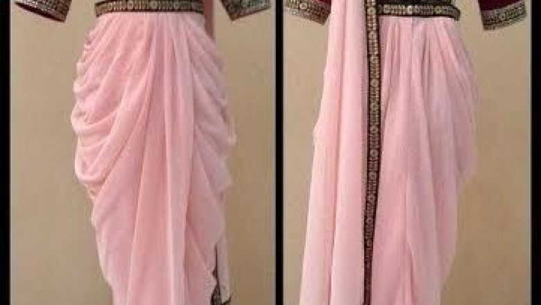 Dhoti Saree | Pant and Sharara Saree | Plazo Saree Buy Online | Dhoti Saree Designs
