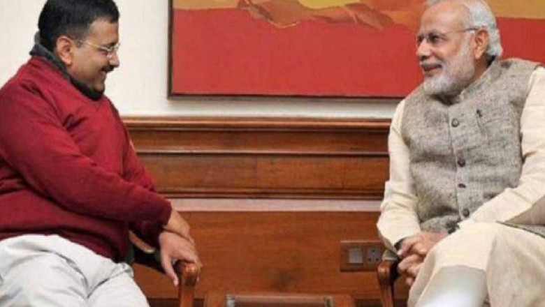 Arvind Kejriwal meets Prime Minister Narendra Modi.