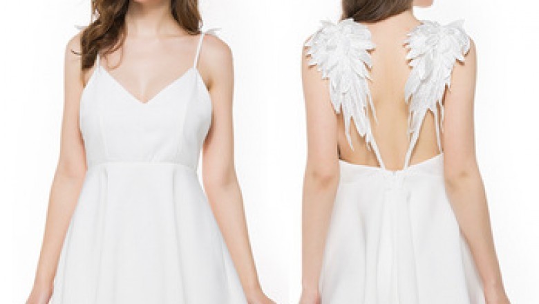 Angel wing dress, White angel wings, Dresses