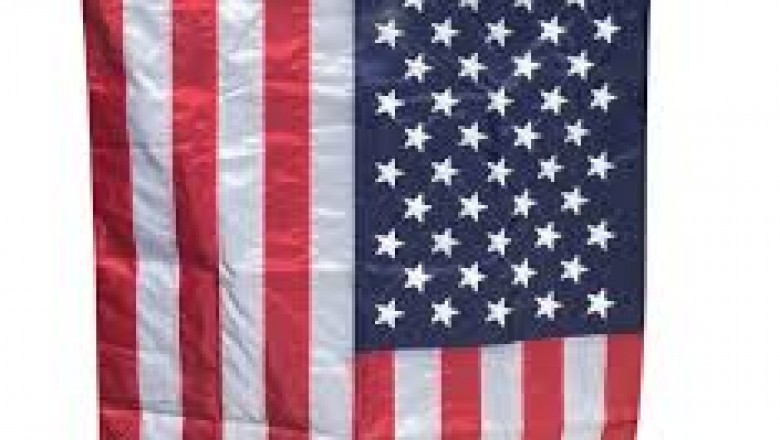 Flag Pole American Flag