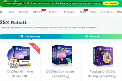 DVDFab Store - Kaufen Sie weltbeste DVD/(4K UHD) Blu-ray/Video Kopiersoftware, Konvertierungssoftware und Media Player Software für Windows/Mac System mit DVDFab Coupon