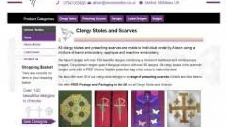 Red Stoles - Red Stole - Red Clergy Stoles