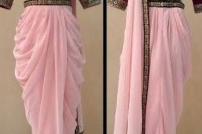 Dhoti Saree | Pant and Sharara Saree | Plazo Saree Buy Online | Dhoti Saree Online