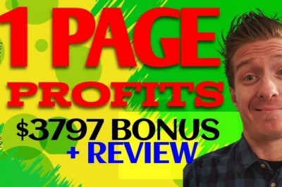 1 Page Profits Review, Demo, $3797 Bonus, 1Page Profits Review