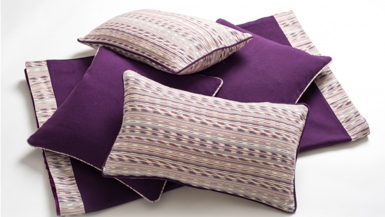 Purple Cushion Cover Set for Bedroom