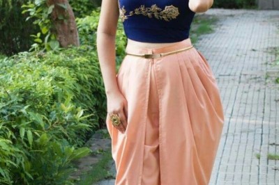Different Types of Dhoti Dress for Women - Crop Top Dhoti Pant and Dhoti Style Dress