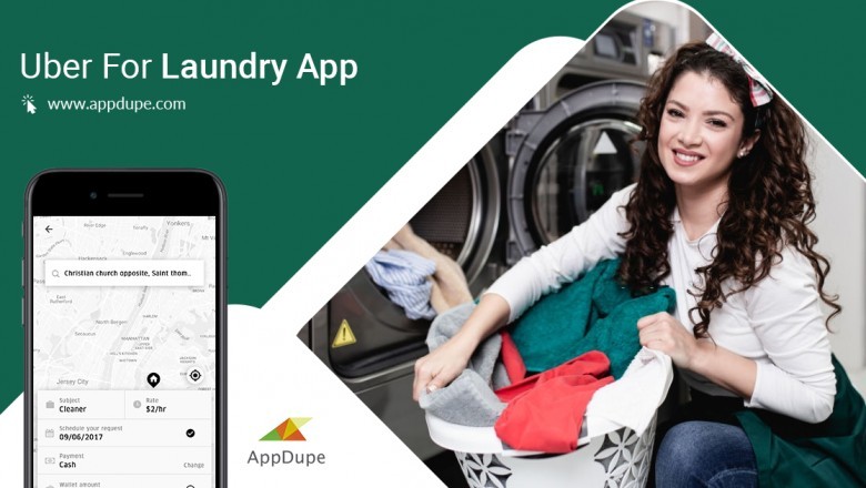 How can you reach out to a wider audience with an Uber for Laundry app?