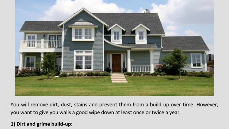 how to remove stain from exterior paint wall