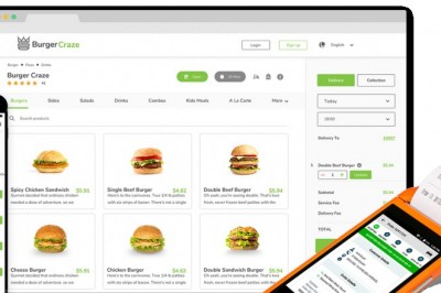 How do I set up an online restaurant order?