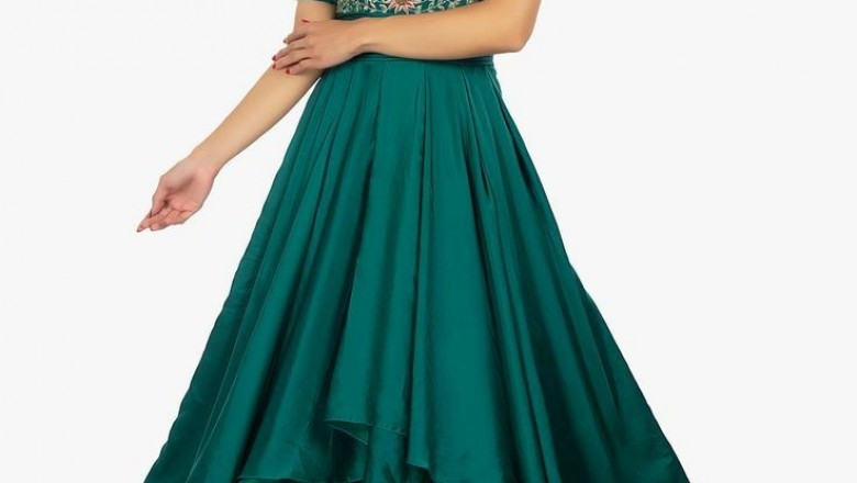 Crop Top And Skirt | Long Skirt With Crop Top | Crop Top Skirt Set
