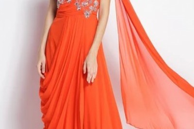 Stitched Saree Gown | Concept Saree | Ready To Wear Saree | Saree Style Gown | Pre Pleated Saree