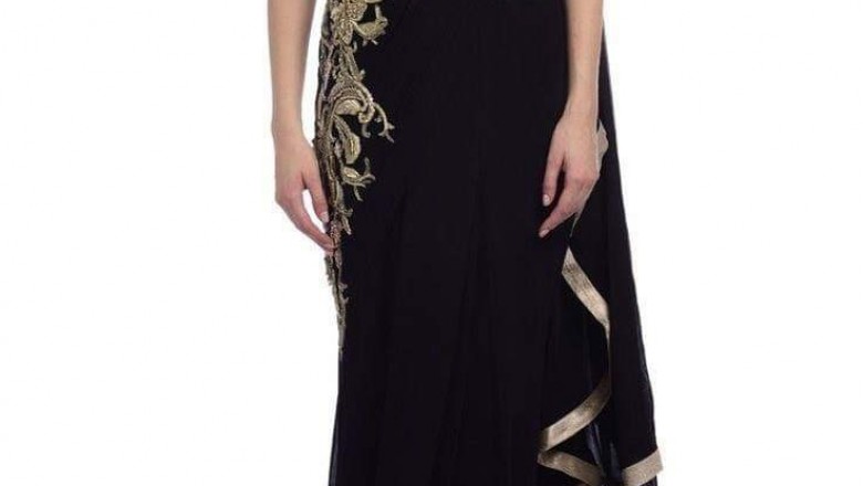 Saree Gown Is Best Draped Saree Dress For Besties Wedding