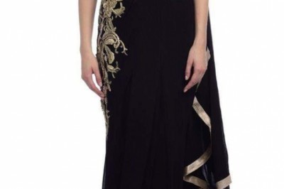 Saree Gown Is Best Draped Saree Dress For Besties Wedding