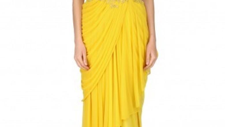 Pre Stitched Saree Gown Online | Ready To Wear Saree | Saree Style Gown | Pre Pleated Saree | Concept Saree