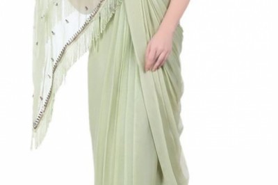 Buy Saree Gown Online | Ready To Wear Saree | Saree Style Gown | Pre Draped Saree | Stitched Saree Gown