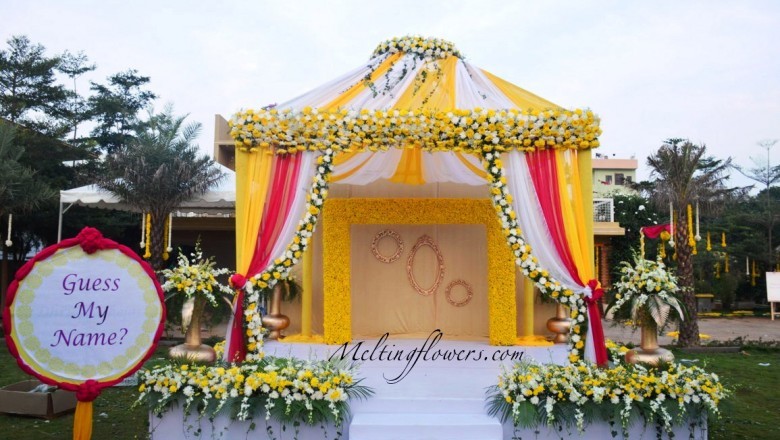 Naming Ceremony Decoration, Naming Ceremony & Baby Shower Decorations, Melting flowers